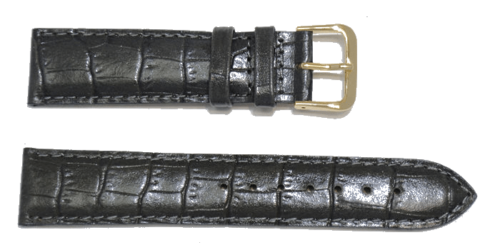 bracelet montre grain alligator gris