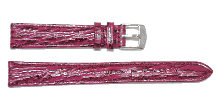 Bracelet 12855/ 14 993 NOIR12 Cuir Façon Requin Noir HERBELIN 14mm