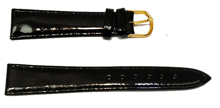 Bracelet De Montre Cuir Vachette Vintage – 14mm – Noir Et Jaune, Unisexe