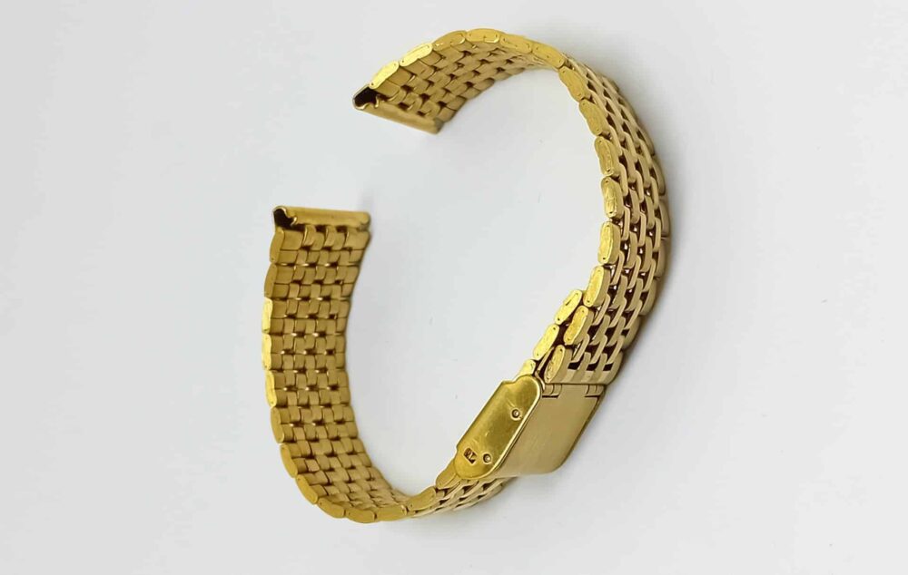 bracelet montre acier dorée Boston