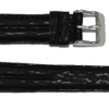 Bracelet montre en requin véritable noir double joncs