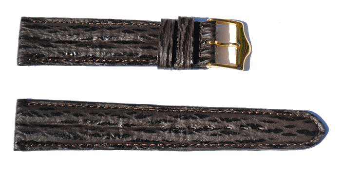 BRACELET-MONTRE-DJDR-REQUIN-VERITABLE-MARRON