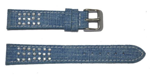 bracelet montre jeans et strass