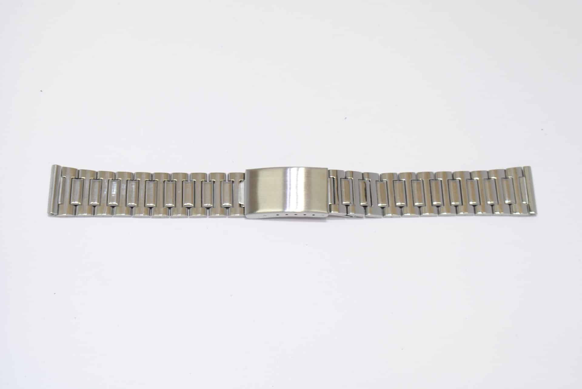 Bracelet De Montre Cuir Et Acier 14 Mm – Vintage – N°278 – Sans Marque