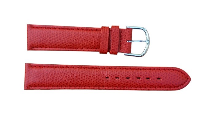 Bracelet montre en cuir verni rouge pour femme