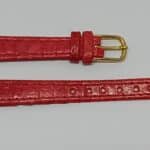 bracelet montre pattes de coq rouge