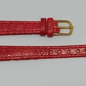 bracelet montre pattes de coq rouge