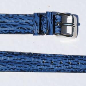 bracelet montre requin véritable bleu 18mm